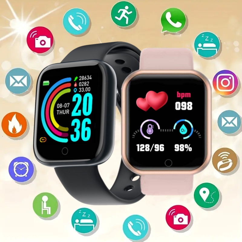 Smartwatch Watches For Kids - Reloj inteligente Y68 D20 para hombres,