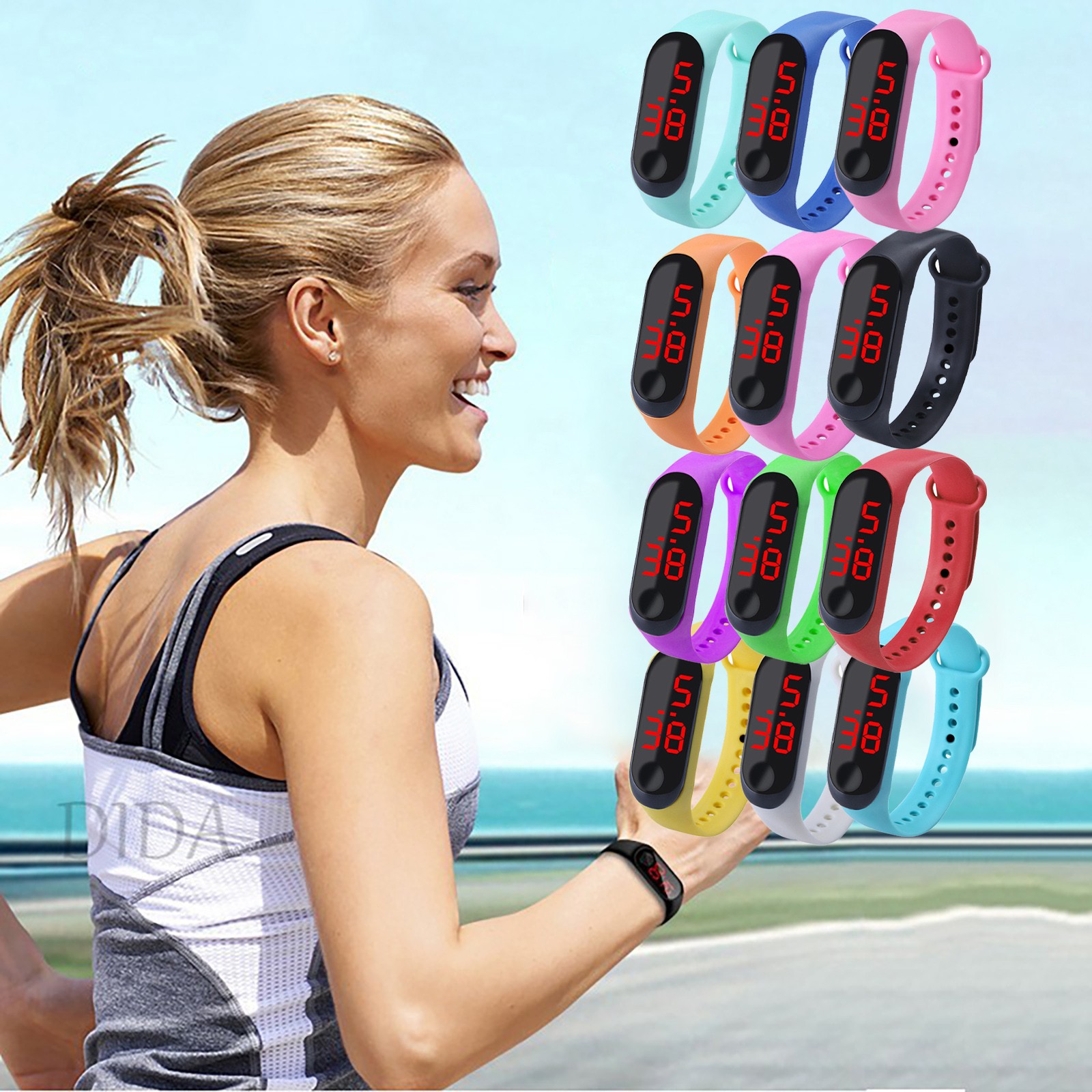 Smartwatch Watches For Kids - Pulsera deportiva para exteriores, reloj electrónico,