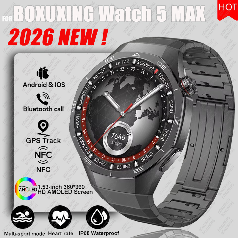 Smartwatch Watches For Men With Gps - 2026 nuevo reloj BOXUXING 5 MAX