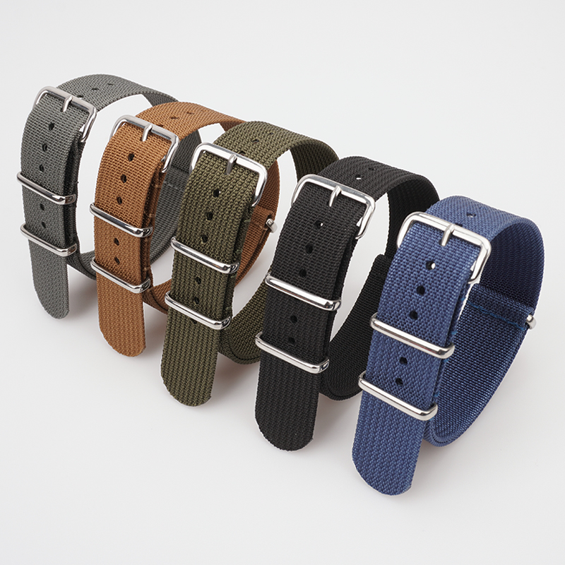 Nato Strap Nylon - Correa de nailon acanalado para Seiko,