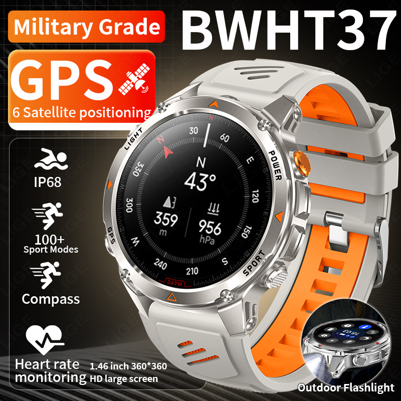 LIGE-reloj inteligente con seg - Smartwatch Watches For Men With Gps reseña y precio