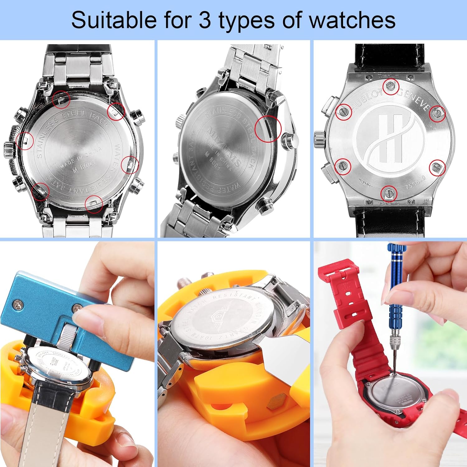 Kit de reemplazo de batería de - Watchmaker Screwdriver reseña y precio
