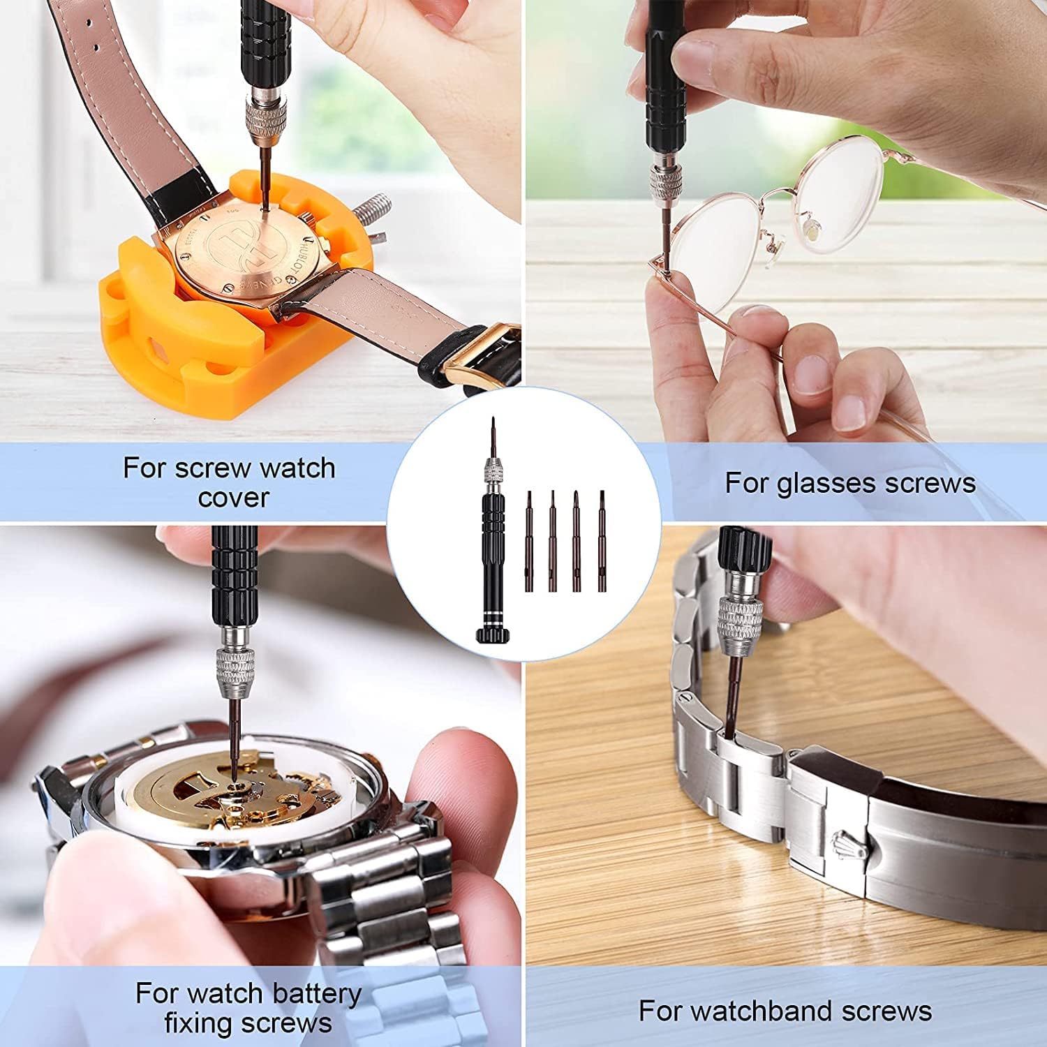 Kit de reemplazo de batería de - Watchmaker Screwdriver reseña y precio