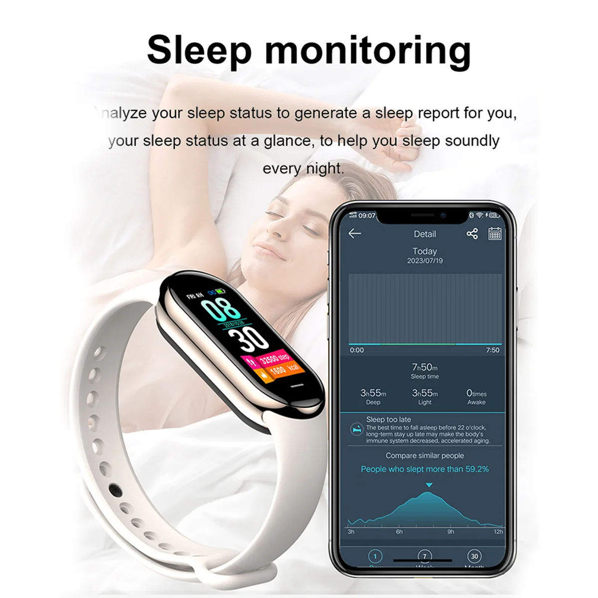 Nuevo Original pequeño M8 band - Smartwatch Sports Watches For Women reseña y precio