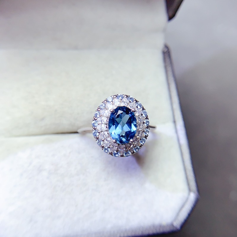 Anillo de topacio azul puro de - Vs Smartwatch reseña y precio