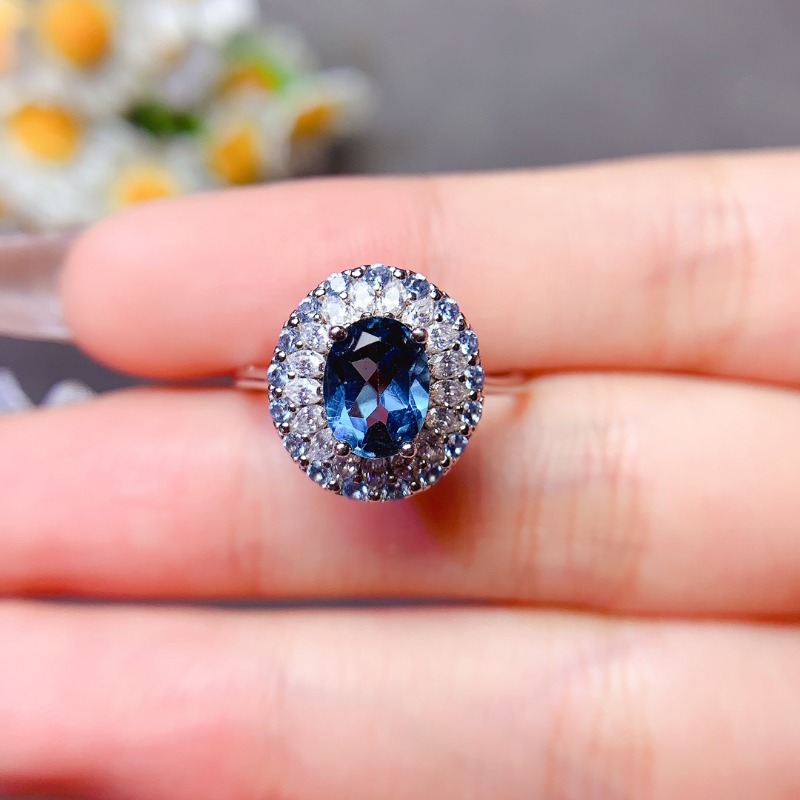 Anillo de topacio azul puro de - Vs Smartwatch reseña y precio