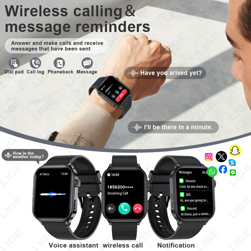 Reloj inteligente LIGE Origina - Smartwatch Watches For Women Brands reseña y precio